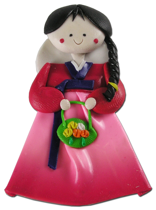 10pcs Korean Doll Fridge Magnet